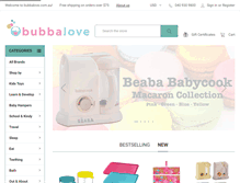 Tablet Screenshot of bubbalove.com.au